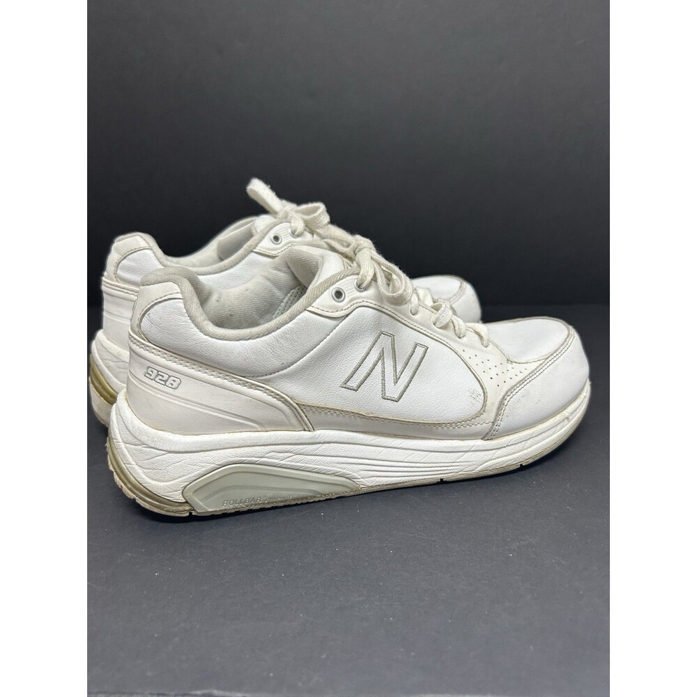 Y2K New Balance 928 White Leather Rollbar Walking Sneakers Shoes 9 WW928WT Chunk